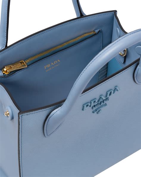 prada 1ba269|Astral Blue Saffiano Leather Prada Monochrome Bag .